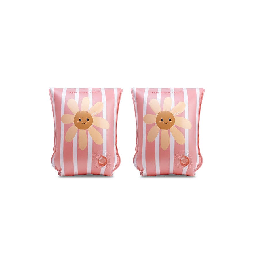 Brassards - Rose - Fleurs de Marguerite: 0/2 Years