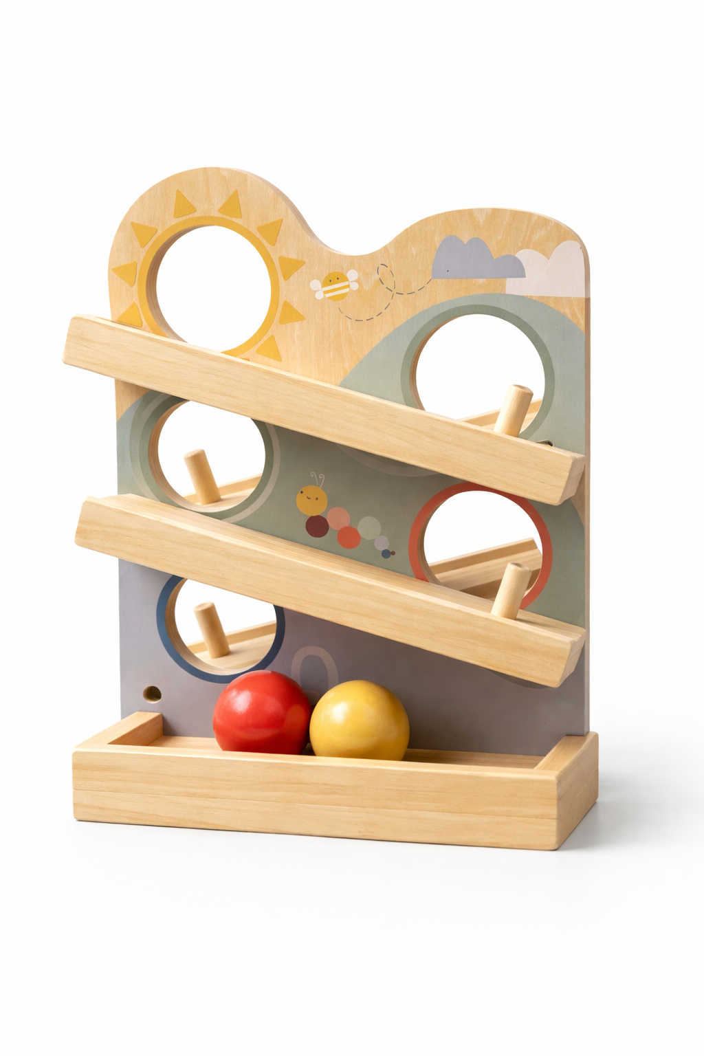 Circuit à billes en bois
