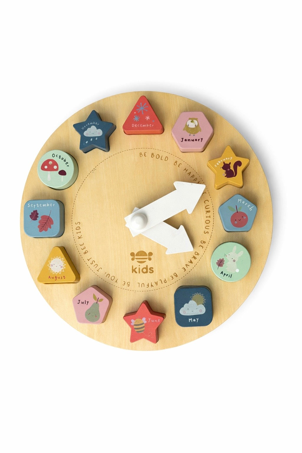 Horloge puzzle en bois