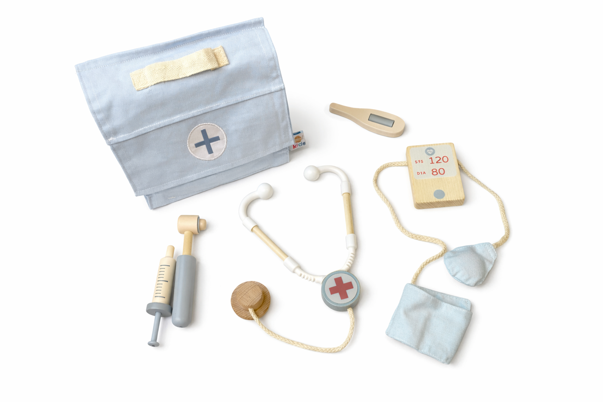 Set de docteur en bois