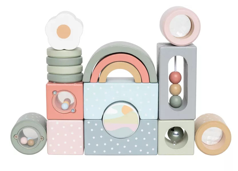 Jouet en bois enfants Set de blocs interactifs